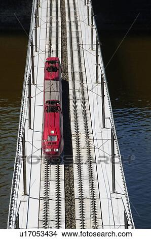 Picture - Miniature electric train in a miniature city, Madurodam, Scheveningen, The Hague, Netherlands. Fotosearch