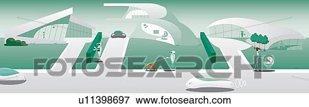 Stock Photo - Modern residential society. Fotosearch