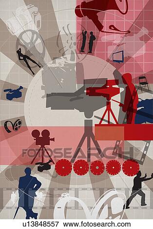 Stock Photo - Montage of film industry. Fotosearch