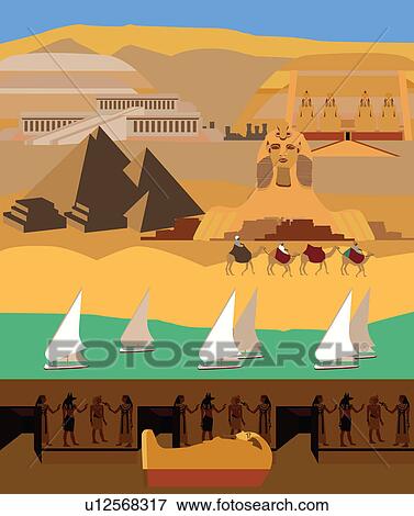 Montage of the tourist attractions of Egypt View Large Photo Image Stock Photo - Montage of the tourist attractions of Egypt. Fotosearch
