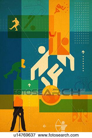 Stock Photo - Montage of various sports. Fotosearch