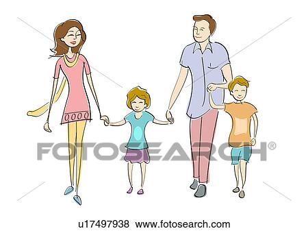 Parents with their children View Large Photo Image Stock Photo - Parents with their children. Fotosearch