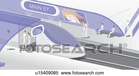 People at a metro station View Large Photo Image Stock Photography - People at a metro station. Fotosearch