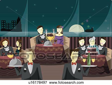 People in a restaurant View Large Photo Image Stock Photo - People in a restaurant. Fotosearch