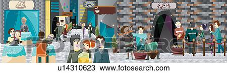 People in a street View Large Photo Image Stock Image - People in a street. Fotosearch