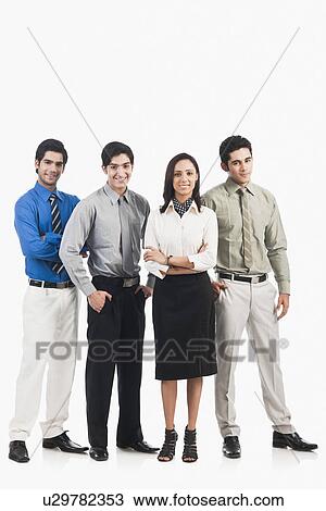 Portrait of a businesswoman with her colleagues View Large Photo Image Stock Image - Portrait of a businesswoman with her colleagues. Fotosearch