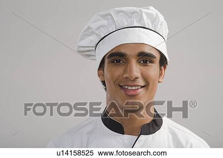 Stock Photography - Portrait of a chef. Fotosearch