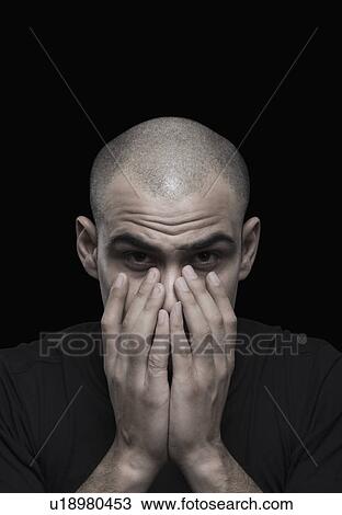 Portrait of a man looking depressed View Large Photo Image Stock Image - Portrait of a man looking depressed. Fotosearch