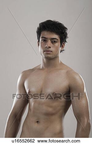 Portrait of a muscular man View Large Photo Image Stock Image - Portrait of a muscular man. Fotosearch