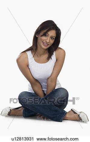 Portrait of a woman smiling View Large Photo Image Stock Image - Portrait of a woman smiling. Fotosearch