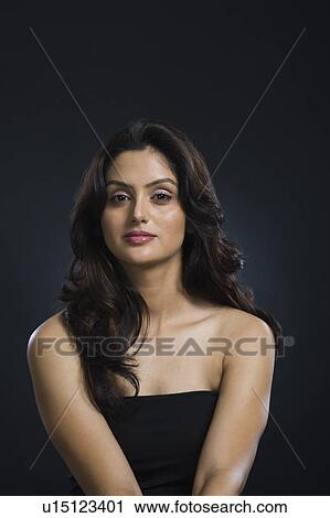 Stock Image - Portrait of a woman. Fotosearch
