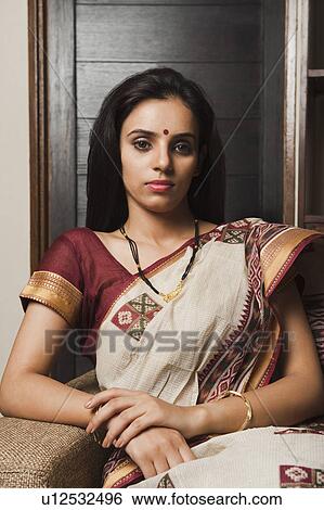 Portrait of a woman thinking View Large Photo Image Stock Photograph - Portrait of a woman thinking. Fotosearch