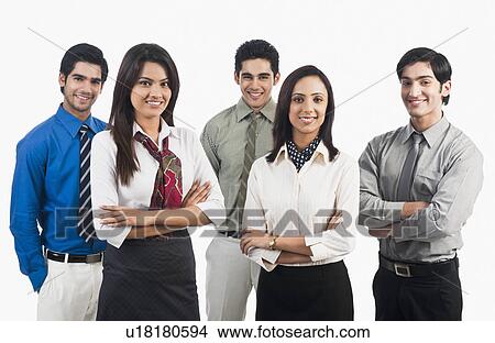 Portrait of business executives posing View Large Photo Image Picture - Portrait of business executives posing. Fotosearch