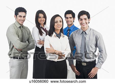 Portrait of business executives posing View Large Photo Image Stock Image - Portrait of business executives posing. Fotosearch