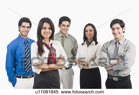 Portrait of business executives posing View Large Photo Image Stock Photography - Portrait of business executives posing. Fotosearch