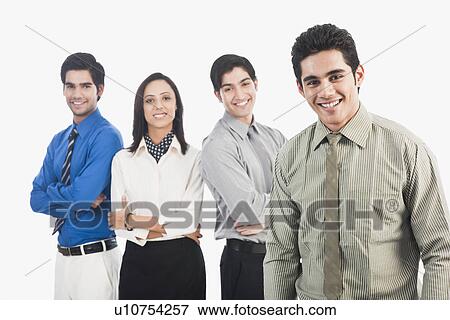 Portrait of business executives smiling View Large Photo Image Stock Photo - Portrait of business executives smiling. Fotosearch