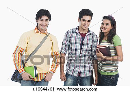 Portrait of college students View Large Photo Image Stock Image - Portrait of college students. Fotosearch