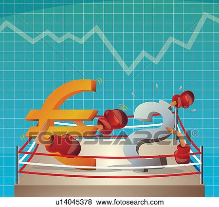 Price war between Euro and Dollar View Large Photo Image Stock Photo - Price war between Euro and Dollar. Fotosearch