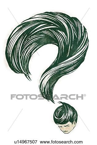 Question mark formed with the hair of a person View Large Photo Image Stock Photo - Question mark formed with the hair of a person. Fotosearch