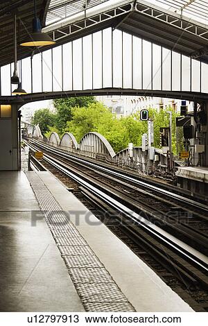 Railroad station, Paris, France View Large Photo Image Stock Image - Railroad station, Paris, France. Fotosearch