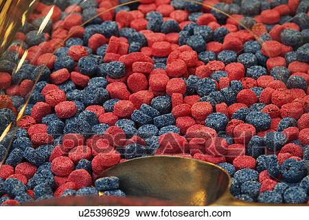 Raspberries at a market stall View Large Photo Image Stock Photo - Raspberries at a market stall. Fotosearch