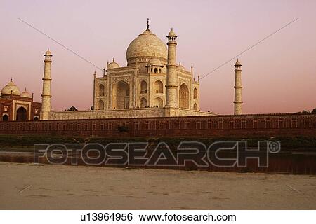 River in front of the mausoleum, Yamuna River, Taj Mahal, Agra, Uttar Pradesh, India View Large Photo Image Stock Photograph - River in front of the mausoleum, Yamuna River, Taj Mahal, Agra, Uttar Pradesh, India. Fotosearch