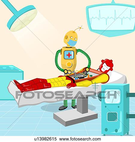 Robotic surgeon performing surgery View Large Photo Image Stock Photography - Robotic surgeon performing surgery. Fotosearch