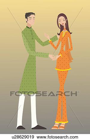 Romantic Indian couple View Large Photo Image Stock Photo - Romantic Indian couple. Fotosearch