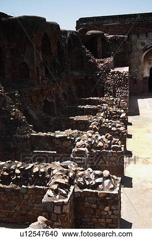 Ruin of a fort, Old Fort, Delhi, India View Large Photo Image Stock Image - Ruin of a fort, Old Fort, Delhi, India. Fotosearch