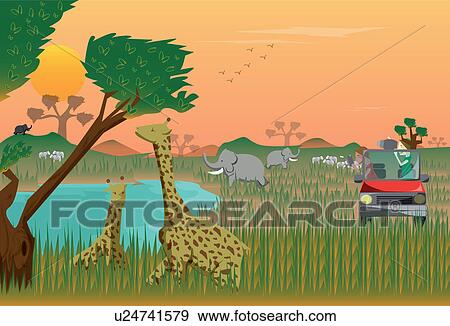 Safari animals View Large Photo Image Stock Photo - Safari animals. Fotosearch