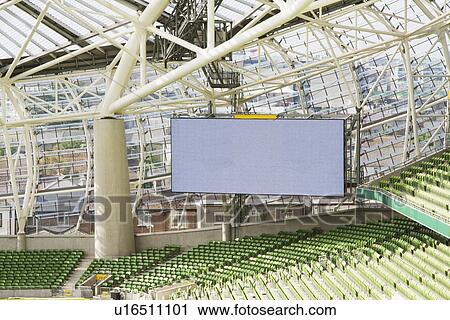Scoreboard at a rugby stadium, Aviva Stadium, Dublin, Republic of Ireland View Large Photo Image Stock Image - Scoreboard at a rugby stadium, Aviva Stadium, Dublin, Republic of Ireland. Fotosearch