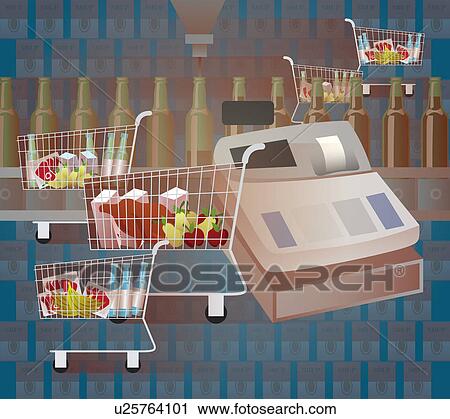 Shopping cart in a supermarket View Large Photo Image Stock Image - Shopping cart in a supermarket. Fotosearch