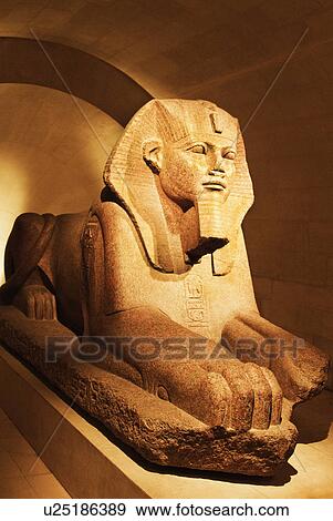 Sphinx statue in a museum, Musee du Louvre, Paris, France View Large Photo Image Stock Photo - Sphinx statue in a museum, Musee du Louvre, Paris, France. Fotosearch