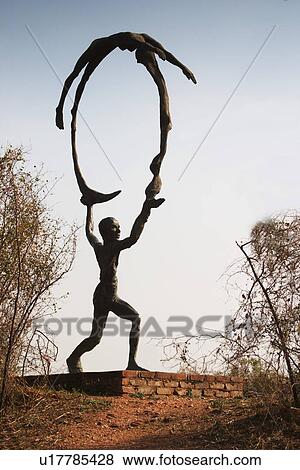 Statue in a garden, Garden of Five Senses, Saidul Ajaib, New Delhi, India View Large Photo Image Stock Photo - Statue in a garden, Garden of Five Senses, Saidul Ajaib, New Delhi, India. Fotosearch