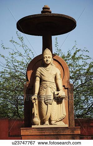 Stock Photo - Statue of lord Vishnu at a temple, Lakshmi Narayan Temple, New Delhi, India. Fotosearch