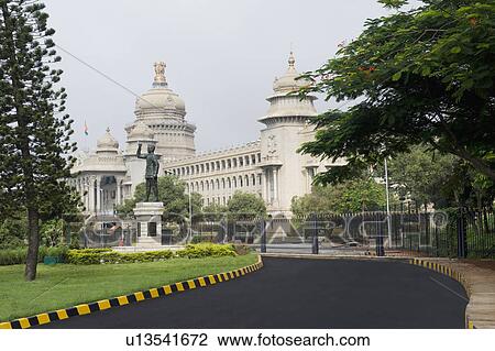 Statue of Subhas Chandra Bose in front of a government building, Vidhana Soudha, Bangalore, Karnataka, India View Large Photo Image Stock Image - Statue of Subhas Chandra Bose in front of a government building, Vidhana Soudha, Bangalore, Karnataka, India. Fotosearch