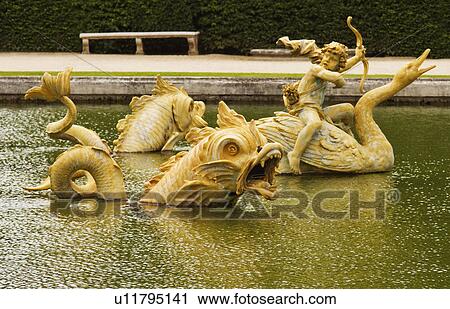 Statues in a pool, Chateau de Versailles, Versailles, Paris, France View Large Photo Image Stock Image - Statues in a pool, Chateau de Versailles, Versailles, Paris, France. Fotosearch