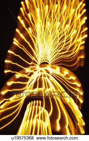 Streaks of lights from a decorated tree, Goa, India View Large Photo Image Stock Photo - Streaks of lights from a decorated tree, Goa, India. Fotosearch