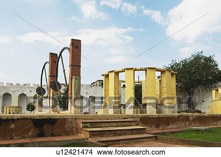 Sundials at an observatory, Jantar Mantar, Jaipur, Rajasthan, India View Large Photo Image Picture - Sundials at an observatory, Jantar Mantar, Jaipur, Rajasthan, India. Fotosearch