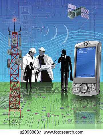 Stock Photo - Telecommunication industry. Fotosearch
