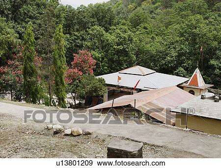 Stock Photo - Temple in a forest, Jim Corbett National Park, Nainital, Uttarakhand, India. Fotosearch