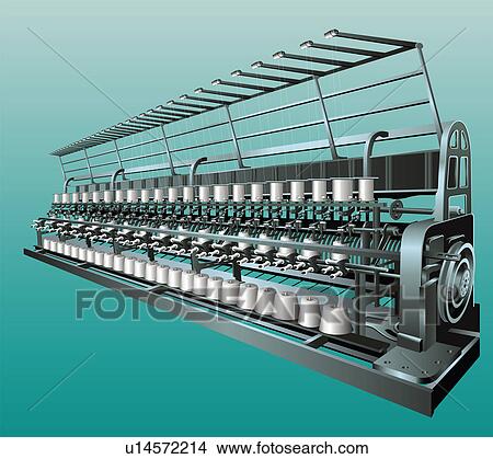 Picture - Textile machine. Fotosearch