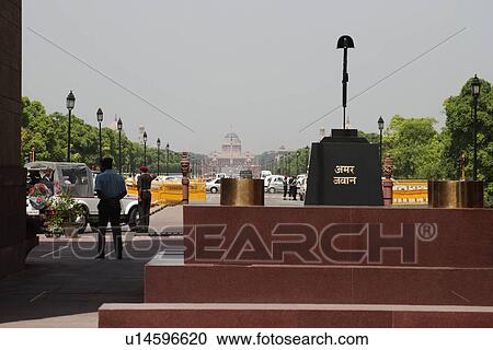 Tomb at war memorial in a city, India Gate, Delhi, India View Large Photo Image Stock Image - Tomb at war memorial in a city, India Gate, Delhi, India. Fotosearch