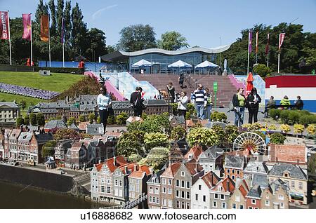 Tourists at a miniature city, Madurodam, Scheveningen, The Hague, Netherlands View Large Photo Image Stock Image - Tourists at a miniature city, Madurodam, Scheveningen, The Hague, Netherlands. Fotosearch