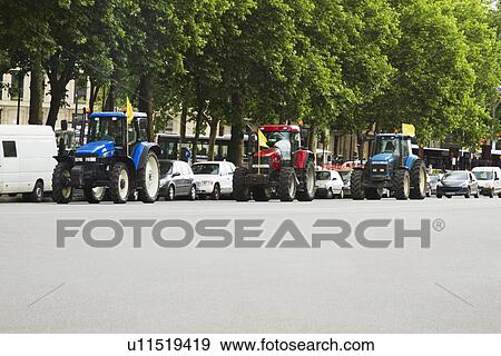 Stock Photo - Traffic on the road, Paris, France. Fotosearch