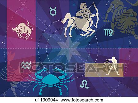 Twelve signs of zodiac View Large Photo Image Picture - Twelve signs of zodiac. Fotosearch