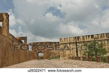 Walkway along defensive wall of a fort, Jaigarh Fort, Jaipur, Rajasthan, India View Large Photo Image Stock Image - Walkway along defensive wall of a fort, Jaigarh Fort, Jaipur, Rajasthan, India. Fotosearch
