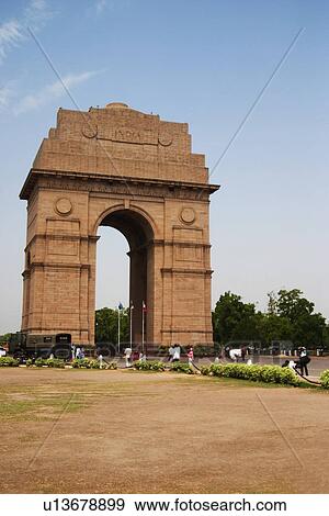 War memorial in a city, India Gate, Delhi, India View Large Photo Image Stock Photo - War memorial in a city, India Gate, Delhi, India. Fotosearch