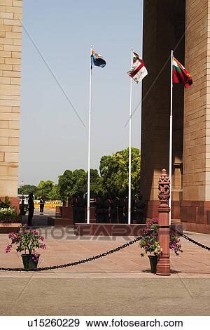 Stock Photo - War memorial in a city, India Gate, Delhi, India. Fotosearch