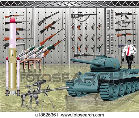 Weapons in an ammunition factory View Large Photo Image Stock Image - Weapons in an ammunition factory. Fotosearch